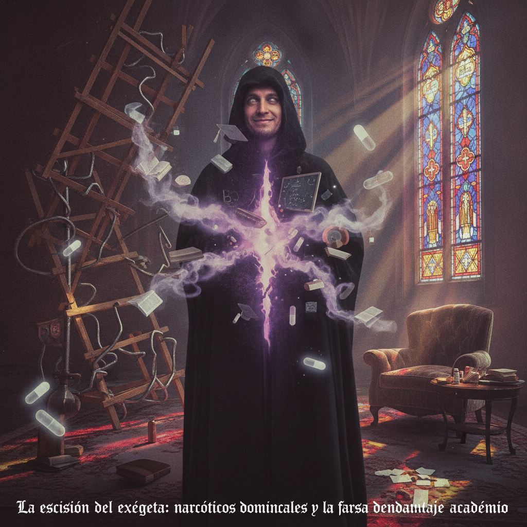 La escisión del exégeta: narcóticos dominicales y la farsa del andamiaje académico